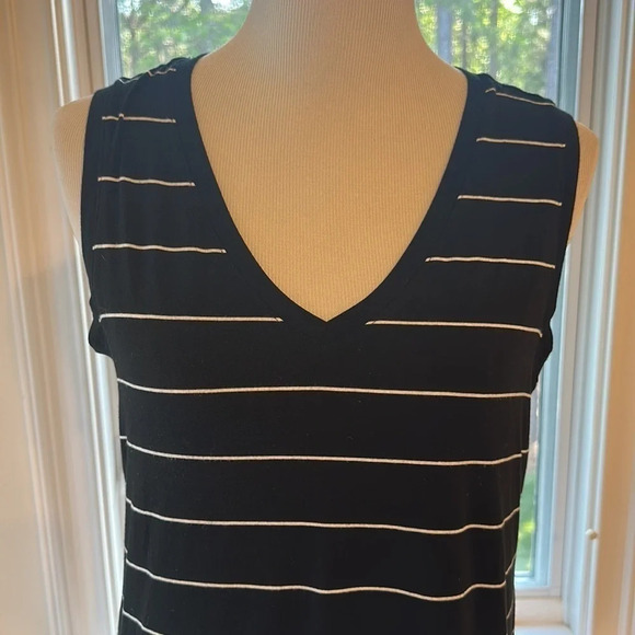 Banana Republic Soft Modal Stripe Tank, Size Small, Like New - Picture 2 of 6